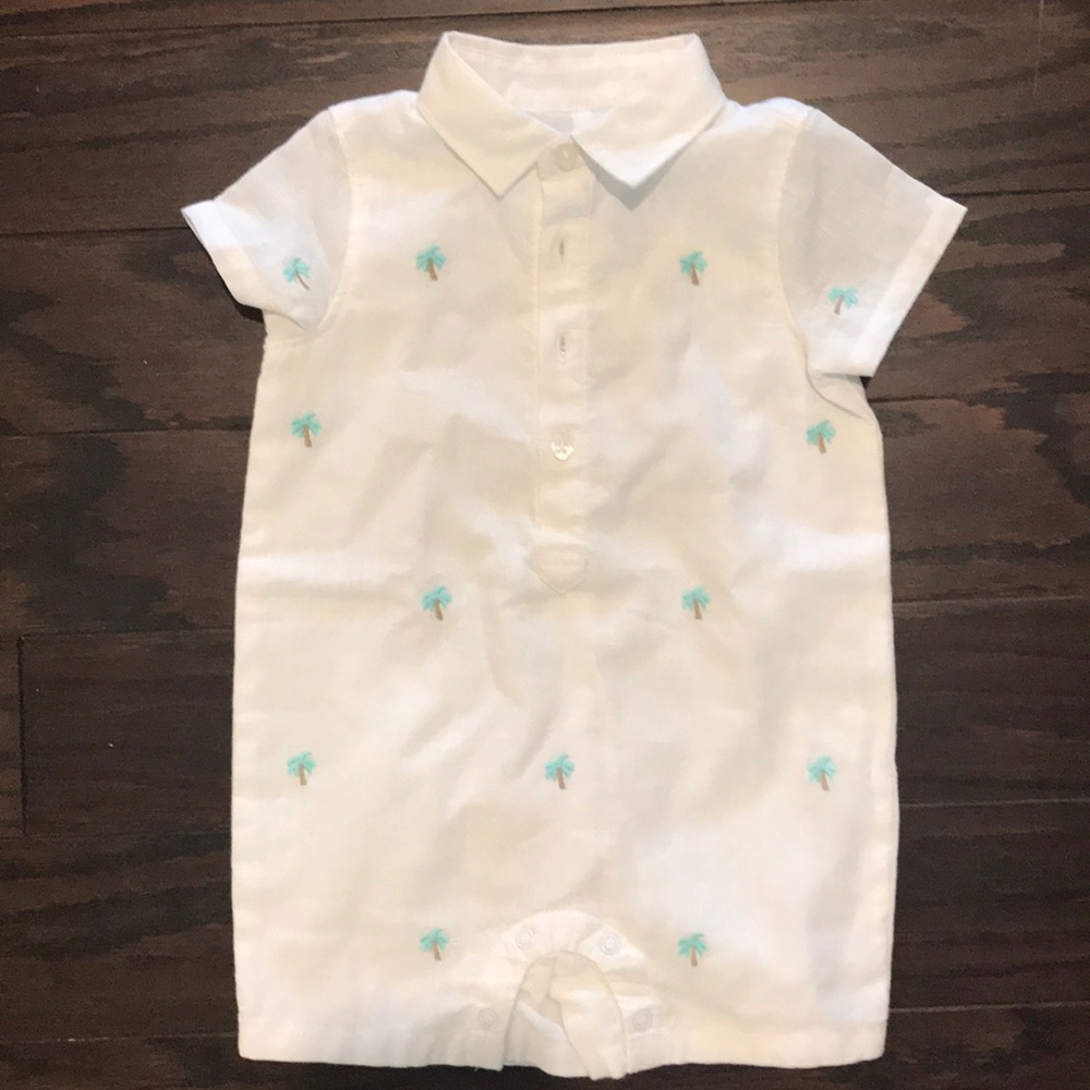Janie and Jack Linen Romper